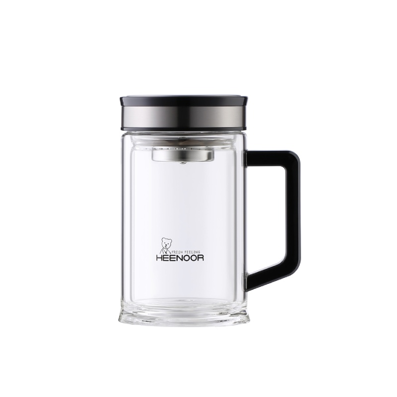 带柄沏茶双层玻璃杯